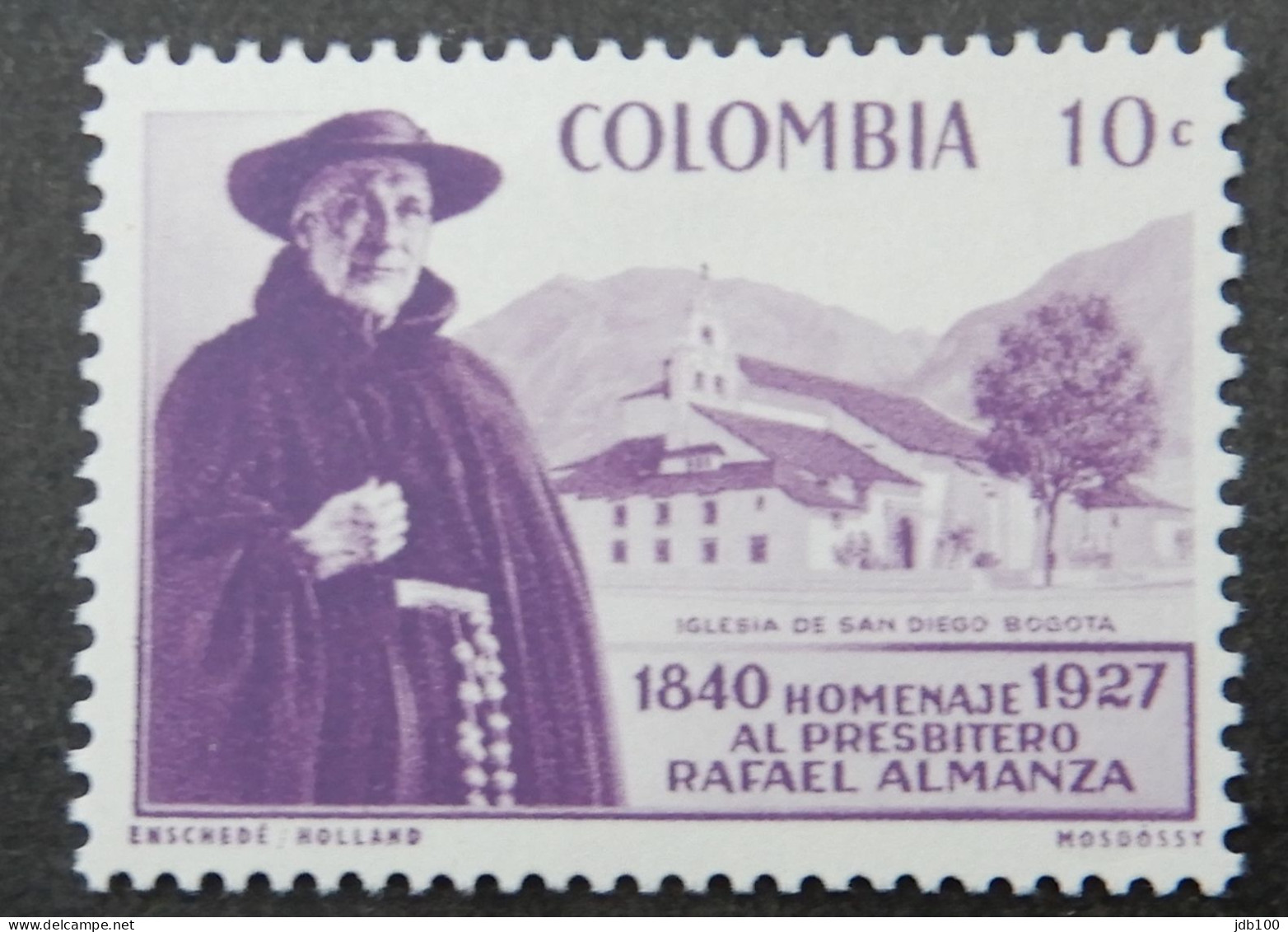 Colombia 1958 (4a) Father Almanza Commemoration - Colombia