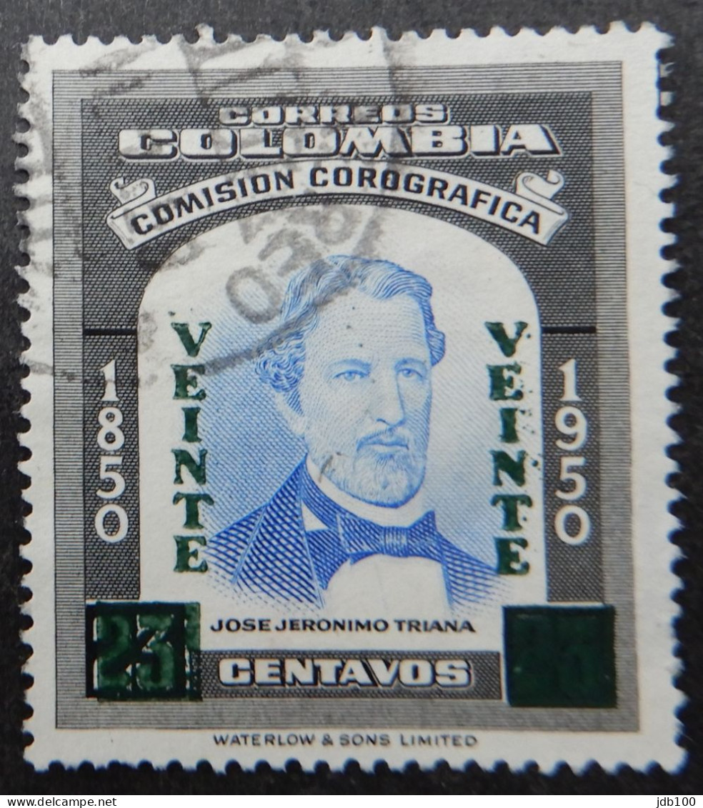 Colombia 1958 (1b) Jose Jeronimo Triana Surcharged - Colombia