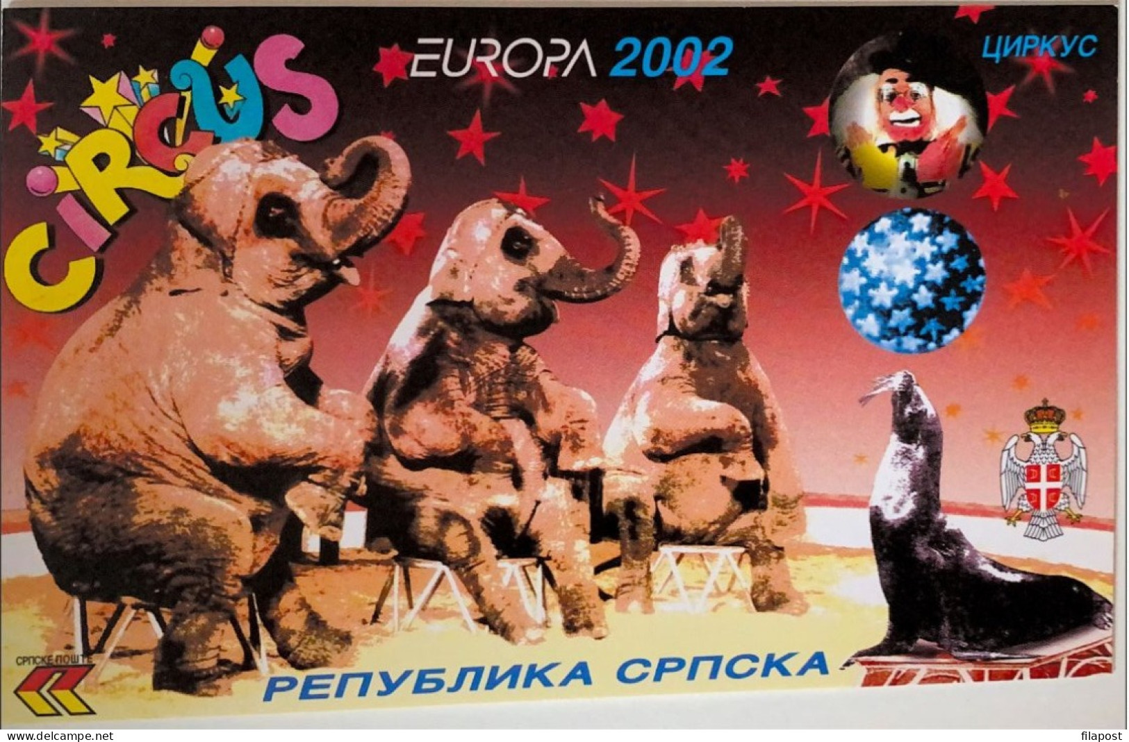 Europa CEPT 2002 Bosnia Herzegovina Serbia, Circus, Elephants, Mini Booklet With Stamps MNH** P40 - 2002