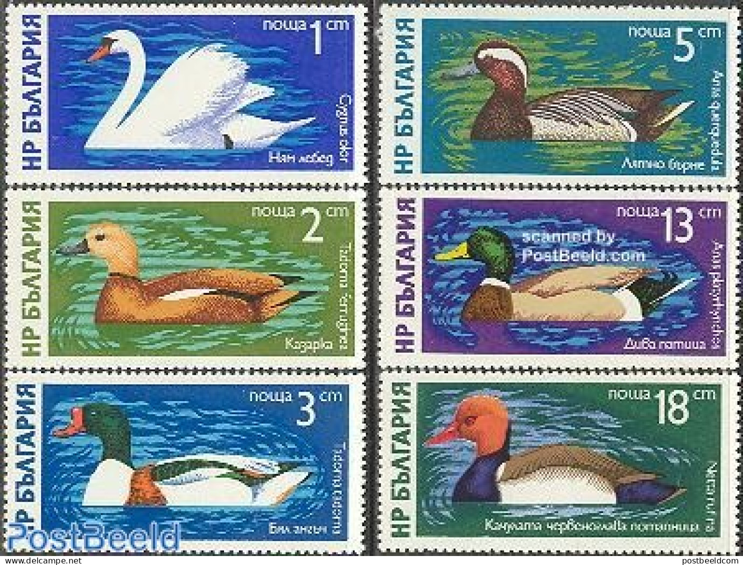 Bulgaria 1976 Ducks 6v, Mint NH, Nature - Birds - Ducks - Swans - Nuevos