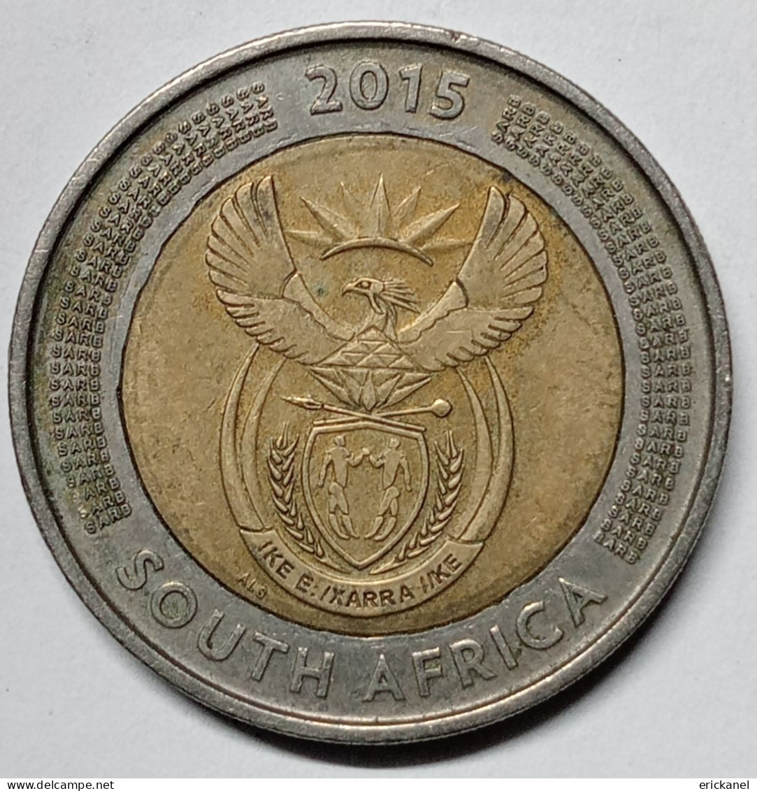 2015 South Africa 5-rand "Griqua Town Coinage"- Auc - Südafrika