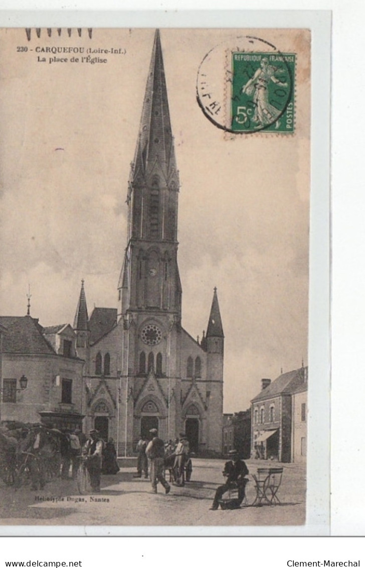 CARQUEFOU - La Place De L&acute;église - Très Bon état - Carquefou