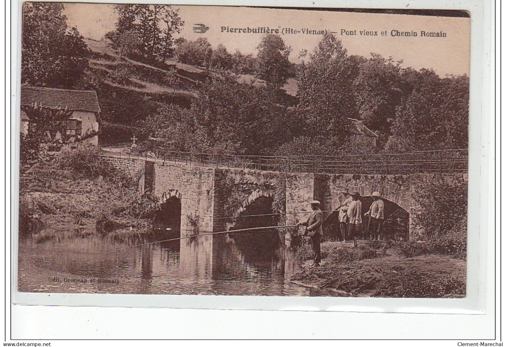 PIERREBUFFIERE - Pont Vieux Et Chemin Romain - Très Bon état - Pierre Buffiere