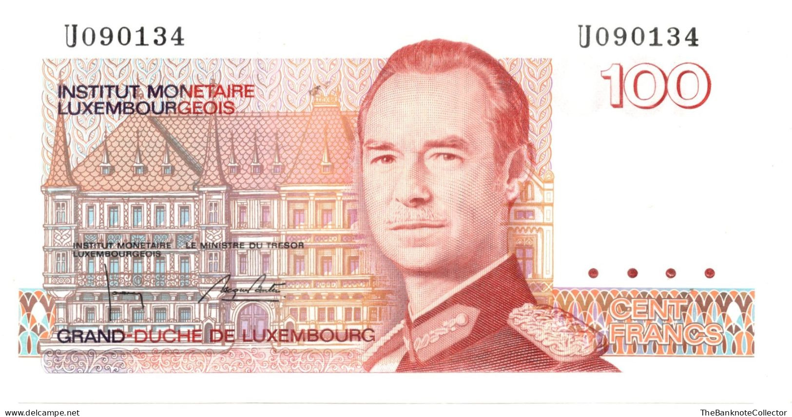 Luxembourg 100 Francs ND 1986  P-58 UNC - Luxembourg