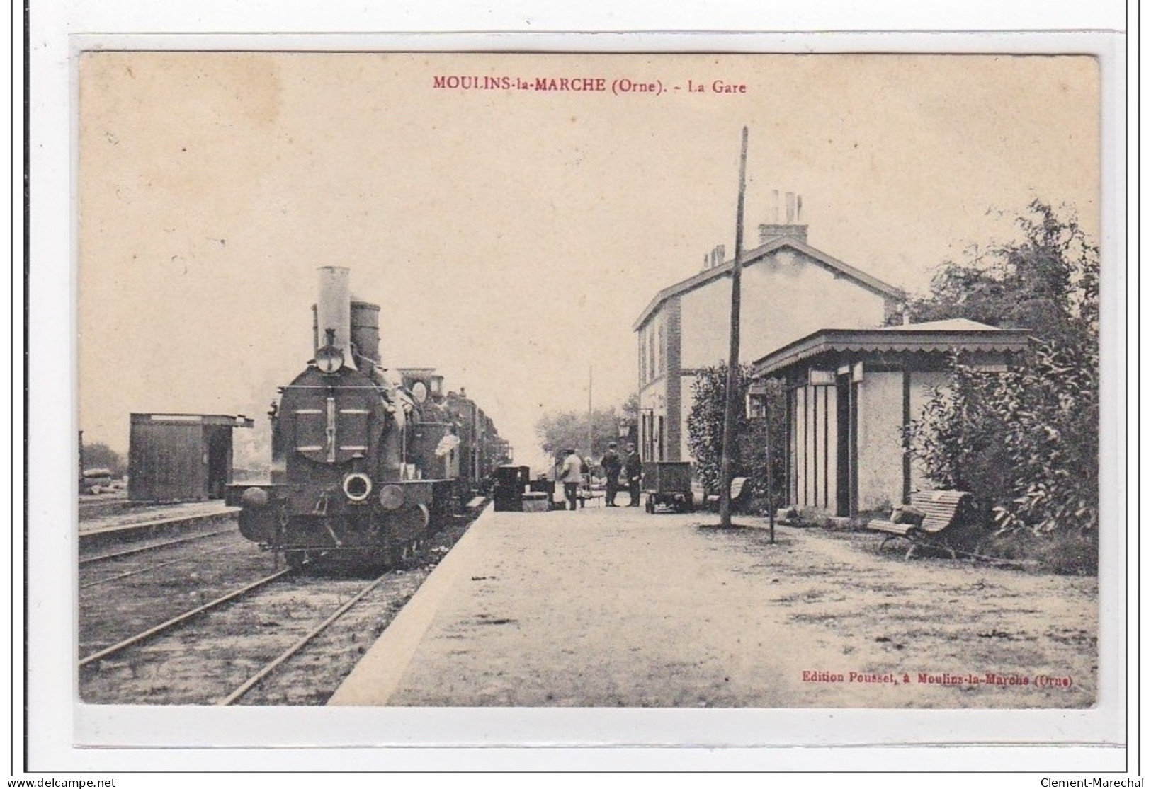 MOULINS-le-MARCH : La Gare (GARE) - Tres Bon Etat - Moulins La Marche