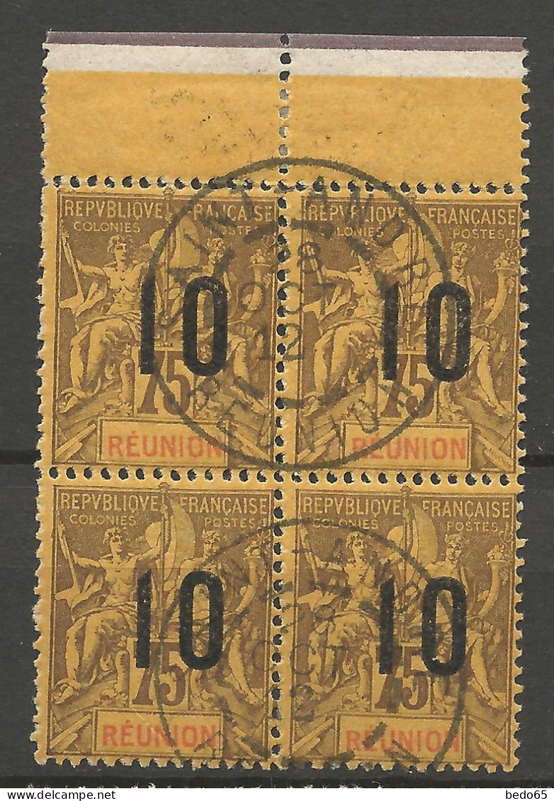 REUNION N°  79 Bloc De 4 CACHET ST ANDRE  / Used - Usati