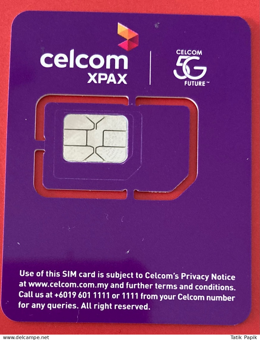 Malaisie Malaysia Celcom Prepaid Postpaid Telecom Cell 2G 3G 4G 5G SIM GSM USIM Small Mobile Standard Nano - Maleisië