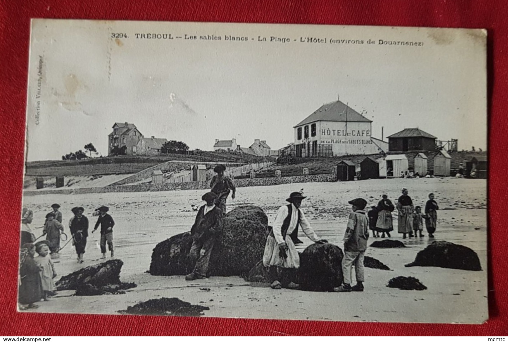 CPA -  Tréboul - Les Sables Blancs - La Plage - L'Hôtel (environs De Douarnenez ) - Tréboul