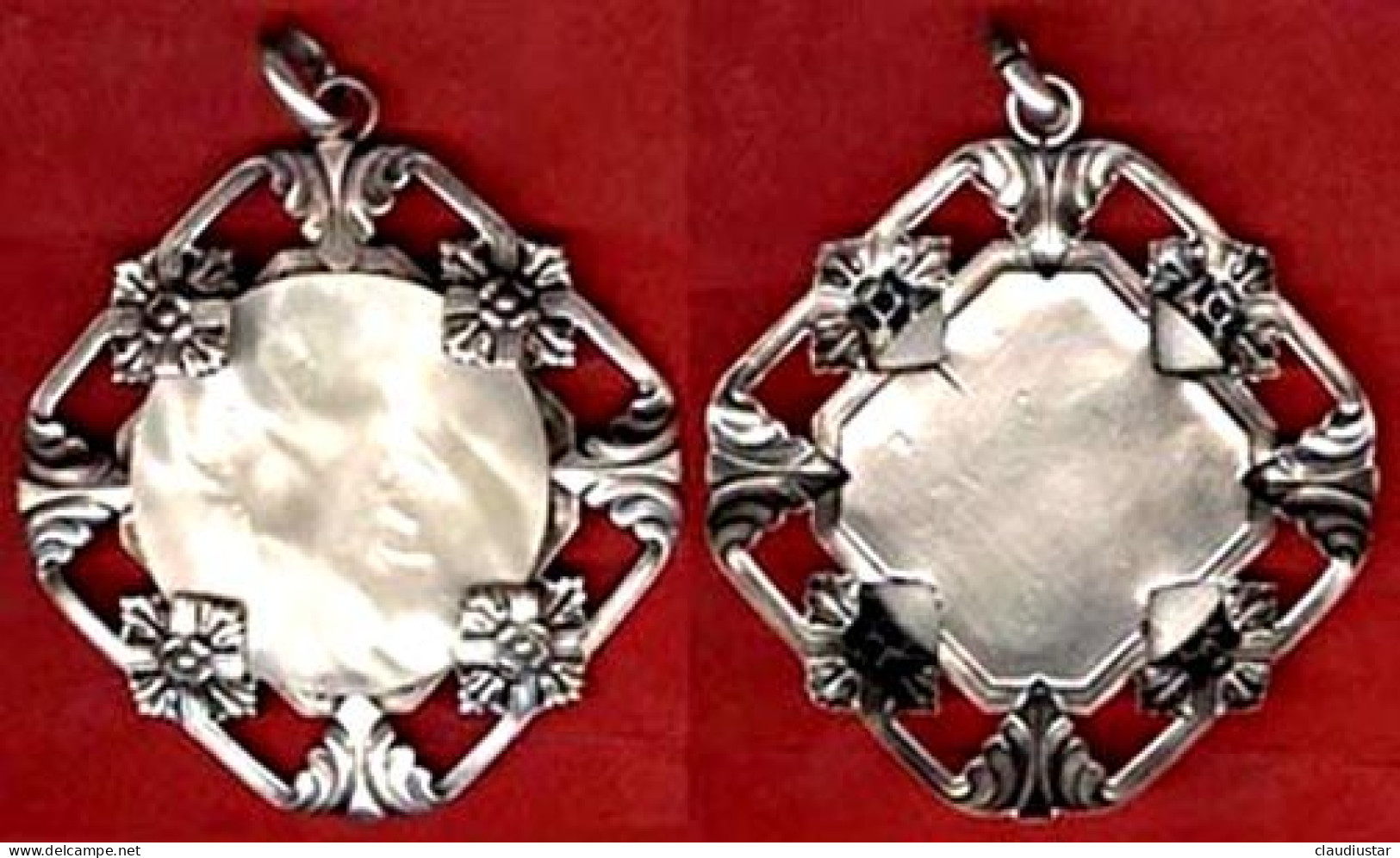 ** MEDAILLE  ARGENT  NACRE ** - Pendenti