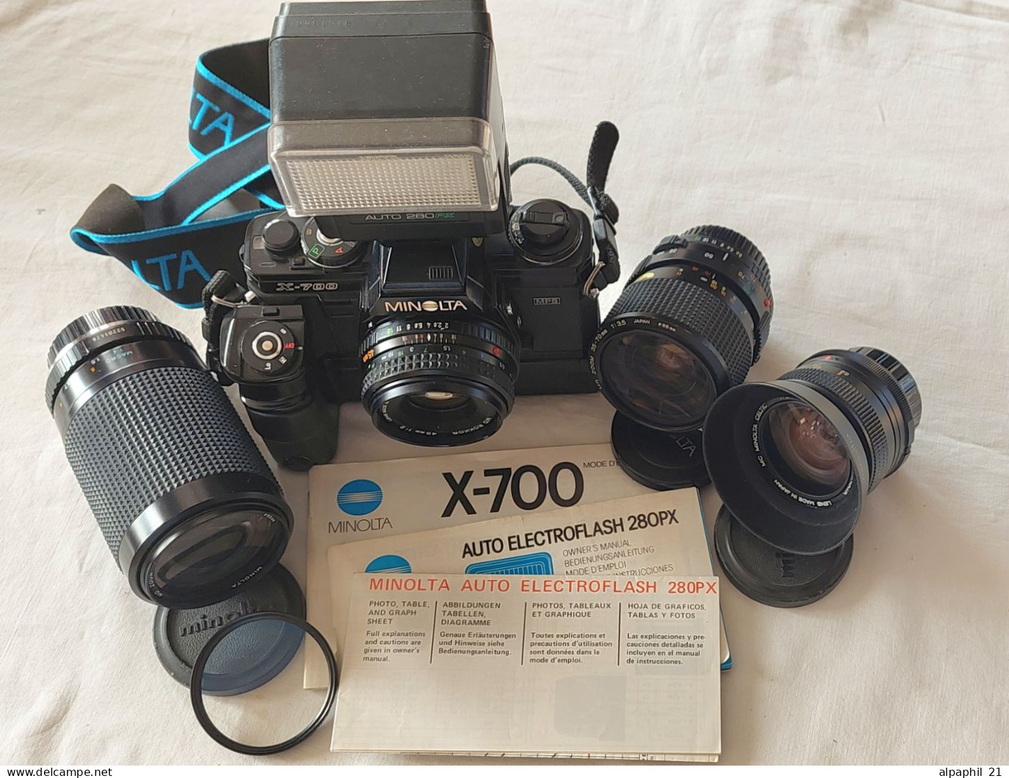 Minolta X-700 MPS With Motor Drive 1 And Lenses - Cameras