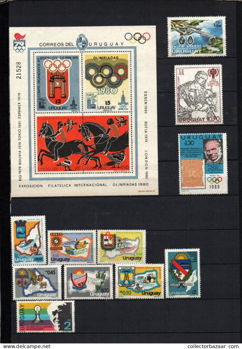 Uruguay 1979 - 1980 Very Complete Stamp Collection MNH ** - Uruguay