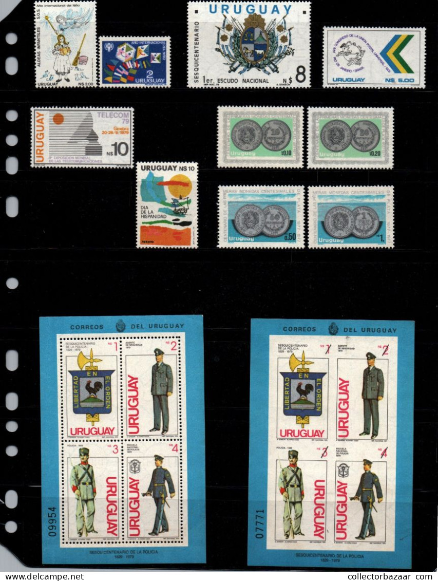 Uruguay 1979 - 1980 Very Complete Stamp Collection MNH ** - Uruguay