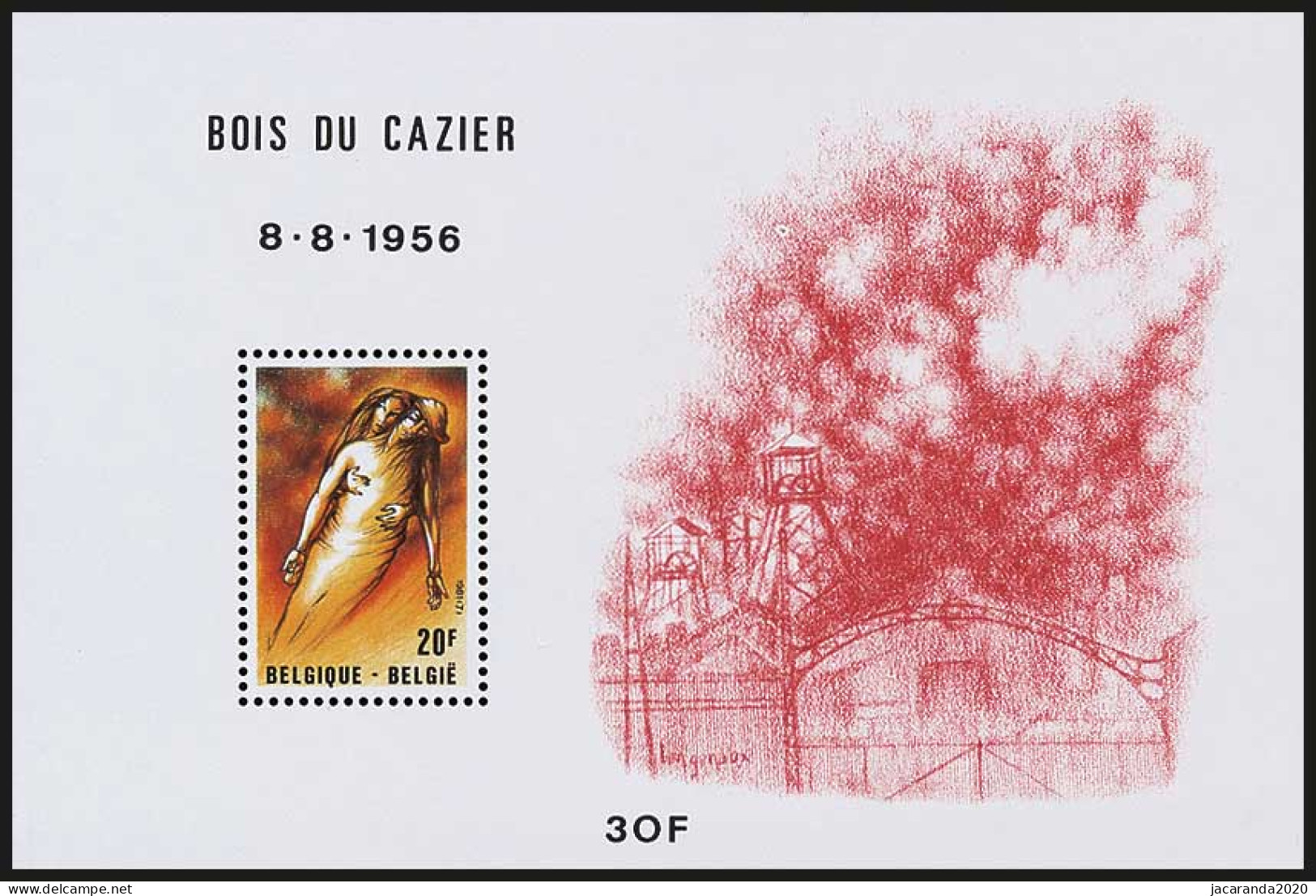 België BL 57 - Mijnramp Te Marcinelle - Bois Du Cazier - Catastrophe Minière (2018) - 1961-2001