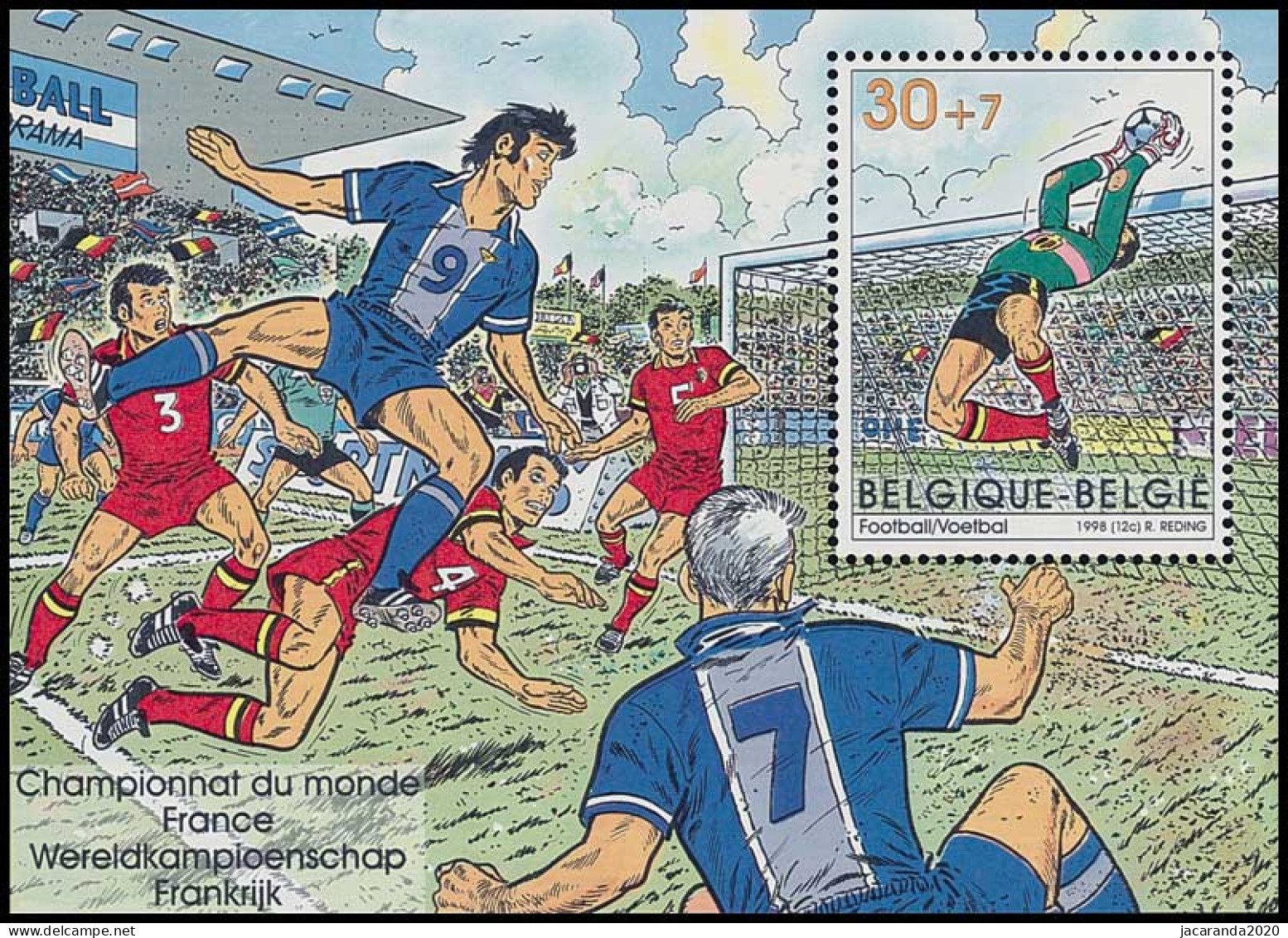 België BL 76 - Sport - Wereldkampioenschap Voetbal In Frankrijk - Football - Championnat Du Monde En France (2762) - MNH - 1961-2001