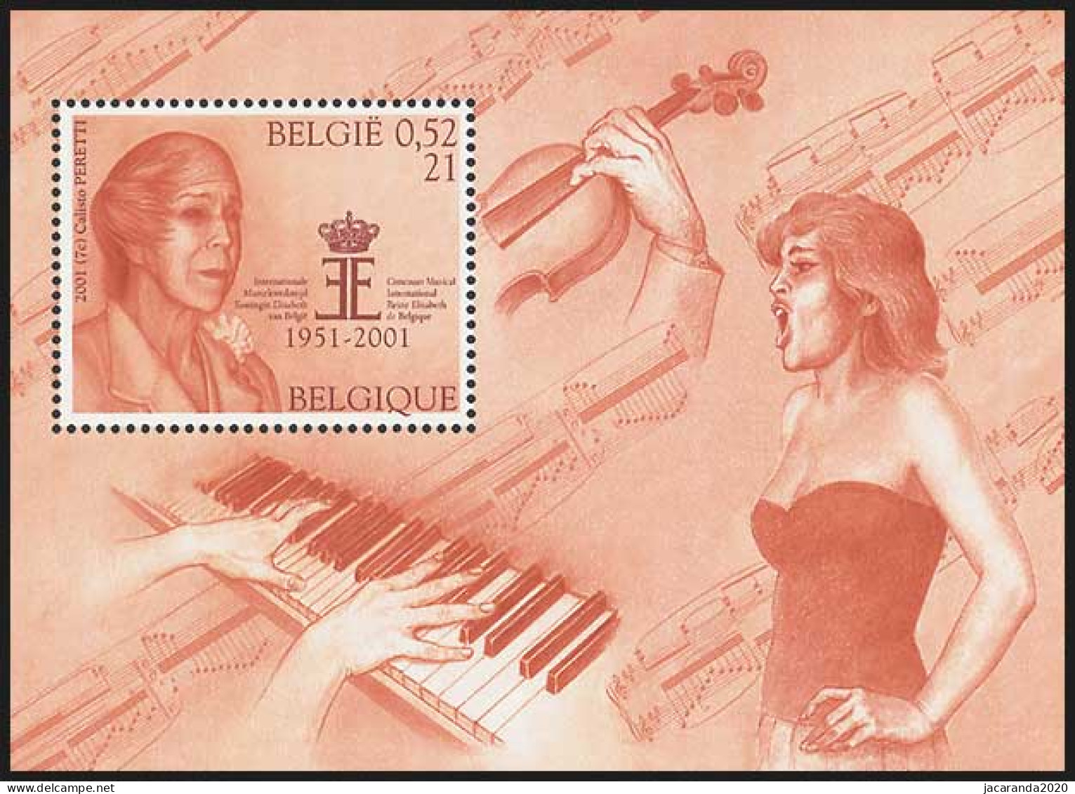 België BL 90 - Muziek En Literatuur - Koningin Elisabeth - Musique - 1961-2001