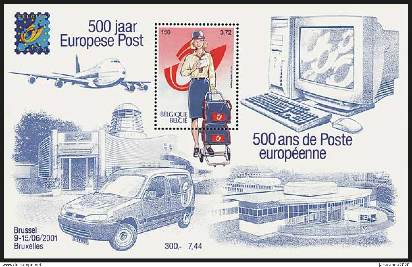 België BL 91 - Belgica 2001 - De Post Vandaag - La Poste Aujourd'hui - (3001) - MNH - 1961-2001