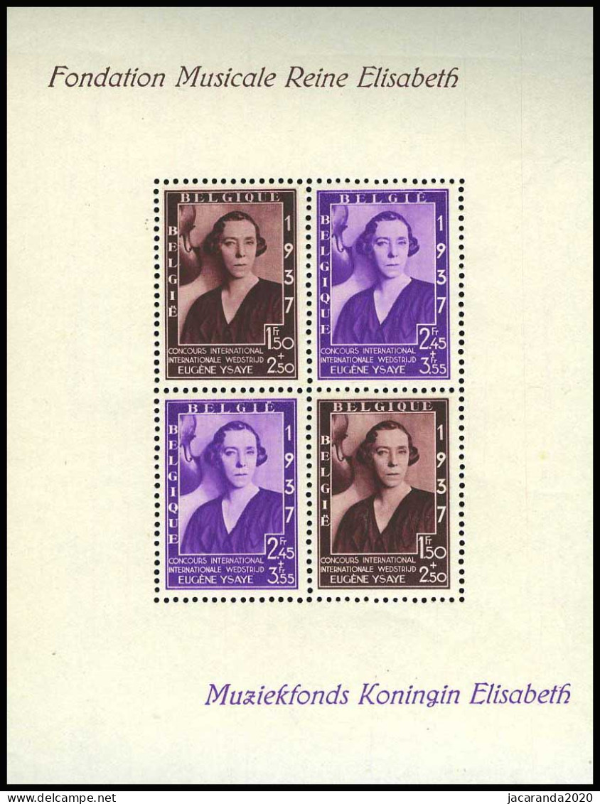 België BL7 ** - Muziekfonds Koningin Elisabeth - 1924-1960