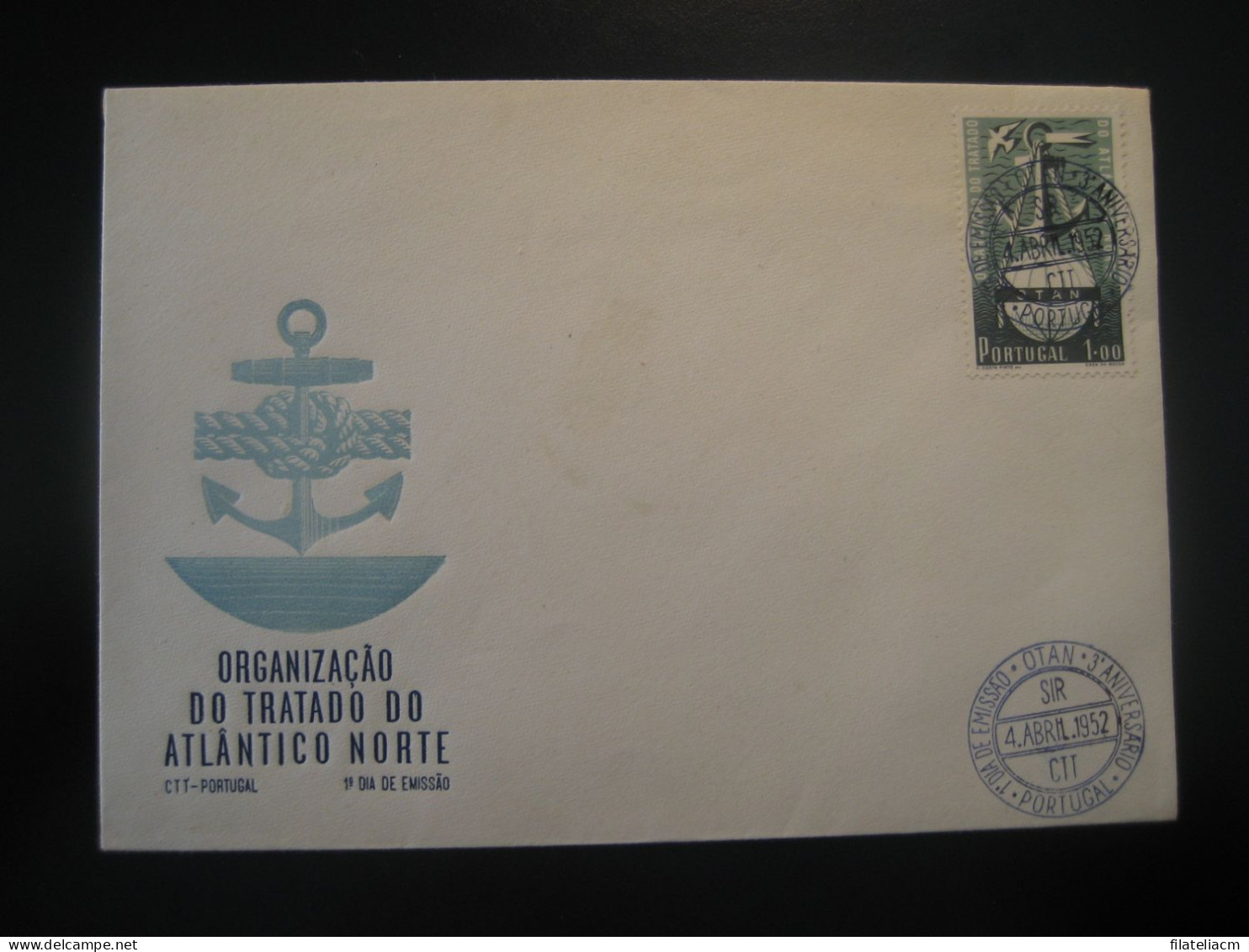 LISBOA 1952 OTAN NATO FDC Cancel Cover PORTUGAL - NATO