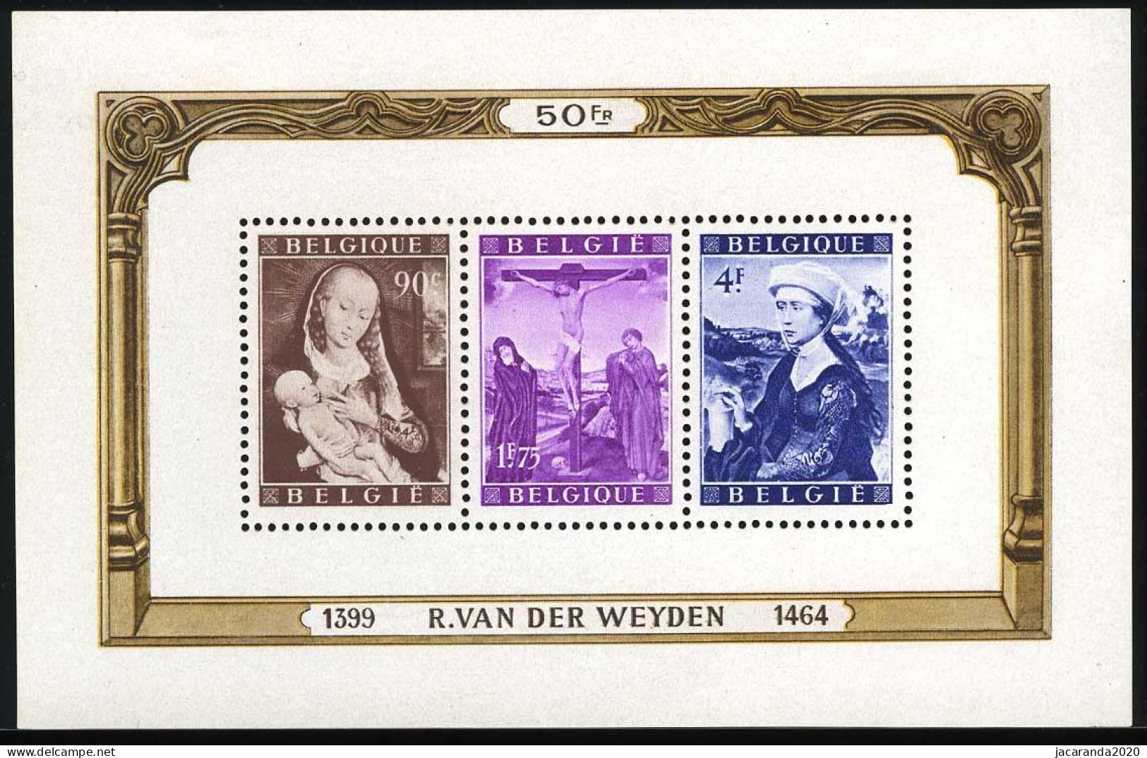 België BL28 * - Rogier Van Der Weyden - Spoor Van Scharnier - Avec Trace De Charnière - Zegels ** - 1924-1960