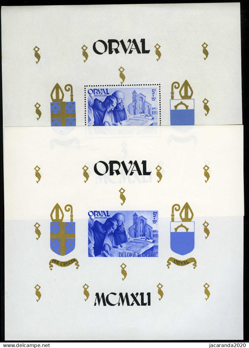 België BL11/12 ** - Abdij O.L.V. Van Orval - Abbaye Notre-Dame D'Orval - Getand + Ongetand - MNH - 1924-1960