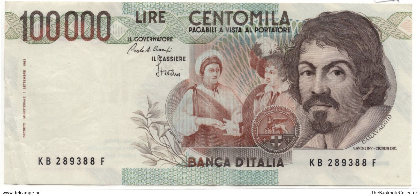 Italy 100000 Lire 1983 P-110  VF - 50.000 Lire