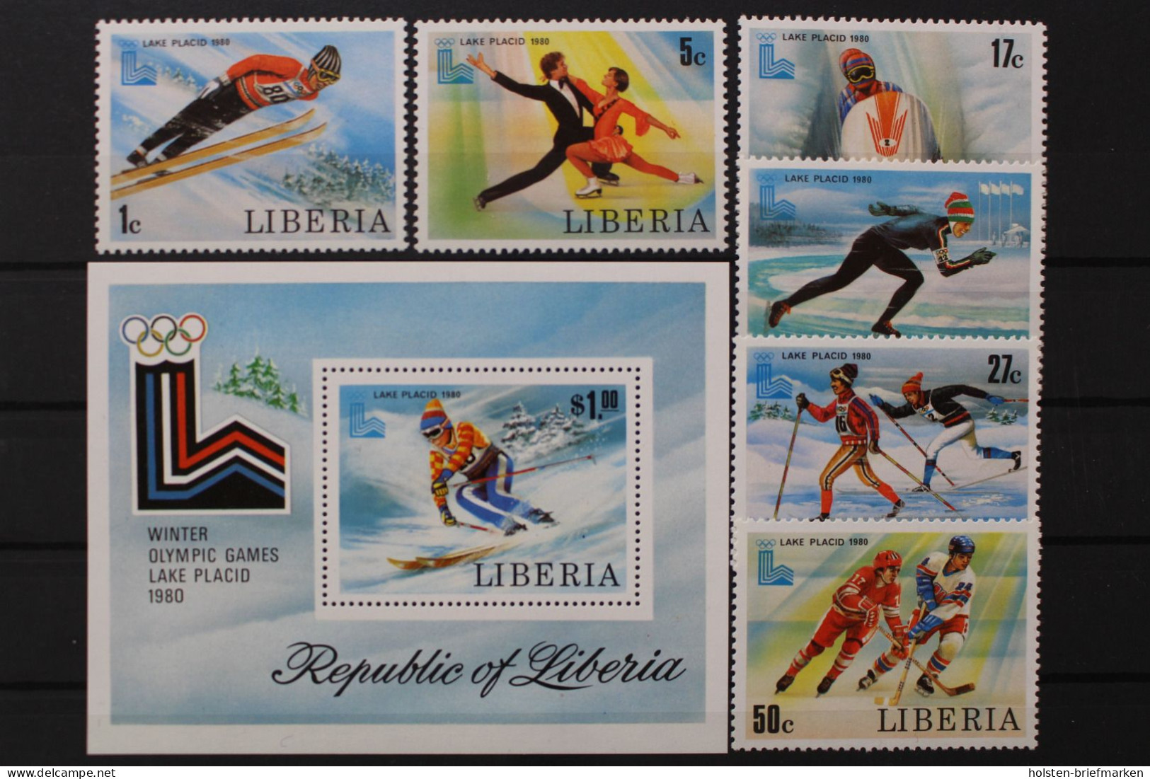 Liberia, MiNr. 1168-1173, Block 95, Postfrisch - Liberia