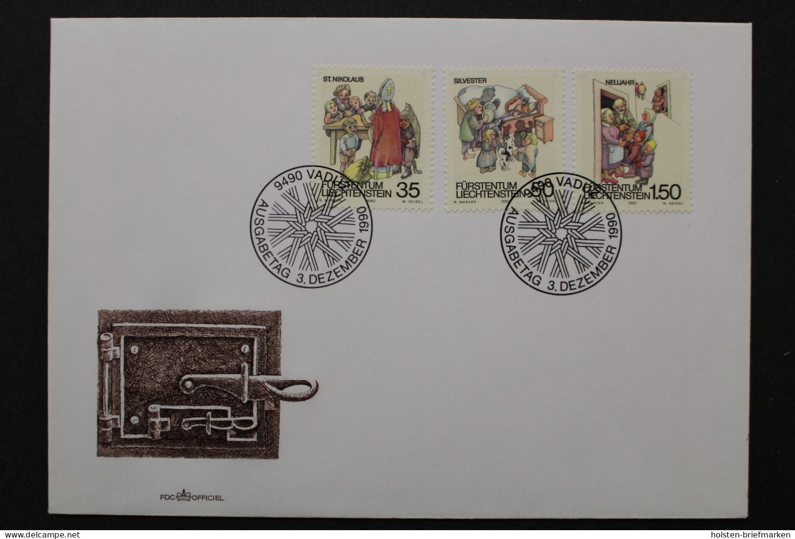 Liechtenstein, MiNr. 1008-1010, FDC - FDC