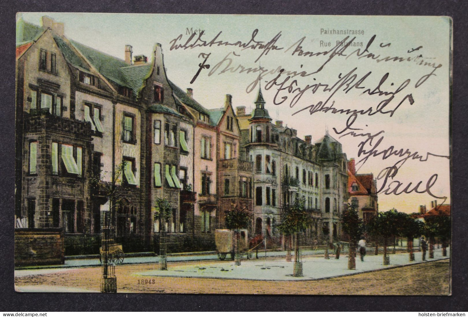 Metz, Paixhanstrasse, Pferdewagen - Lothringen