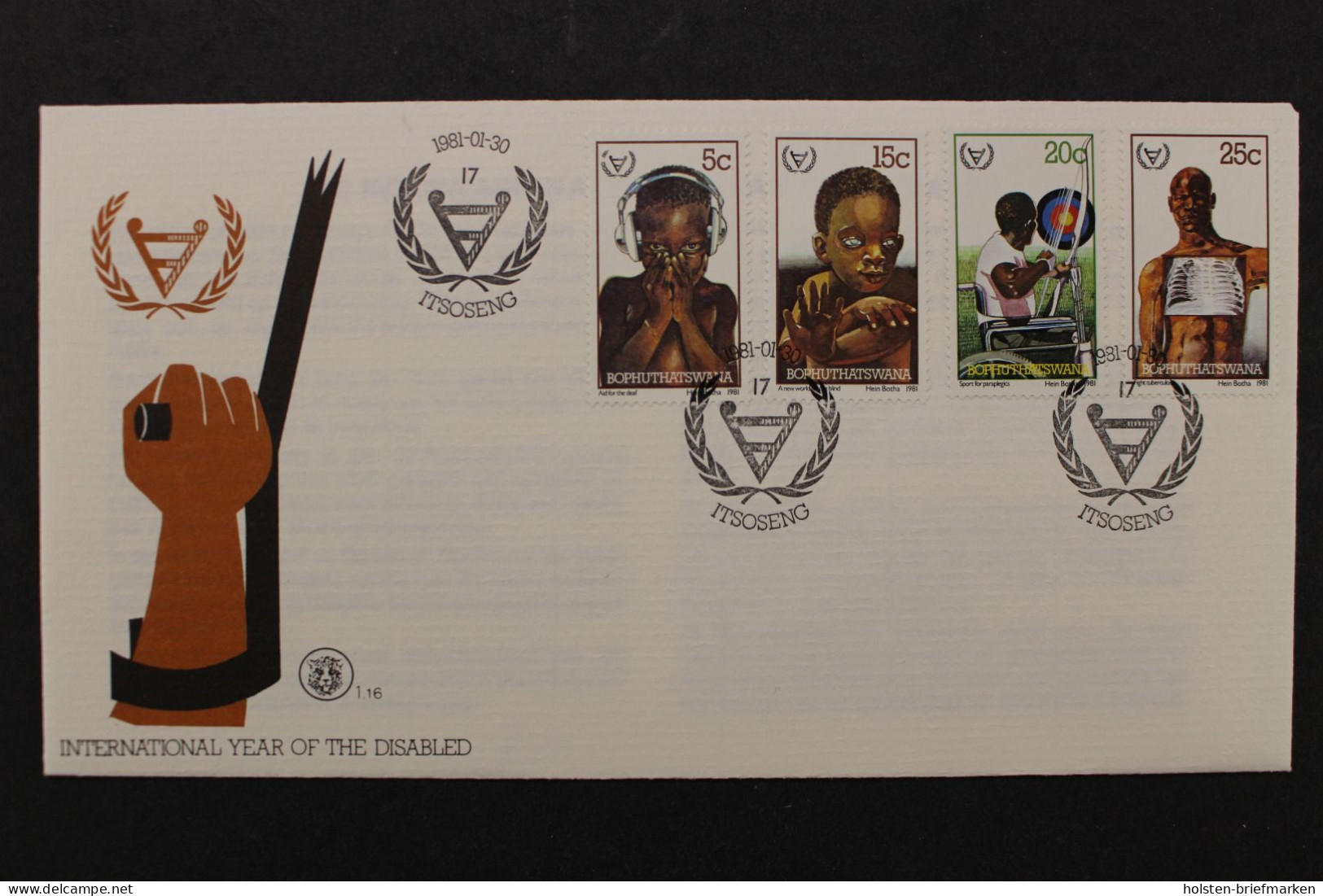 Bophuthatswana, MiNr. 68-71, FDC - Bophuthatswana