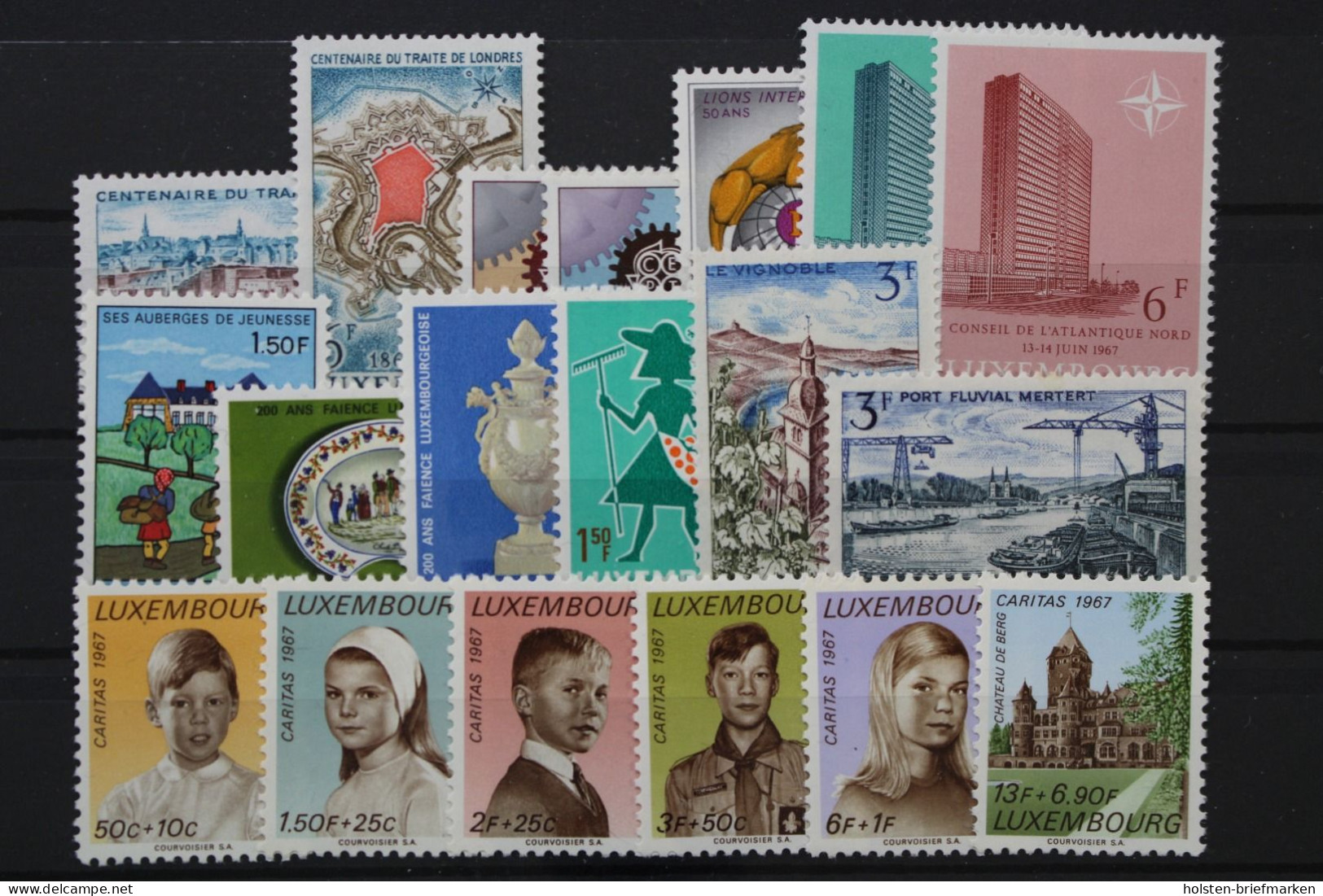Luxemburg, MiNr. 746-764 Jahrgang 1967, Postfrisch - Sonstige & Ohne Zuordnung