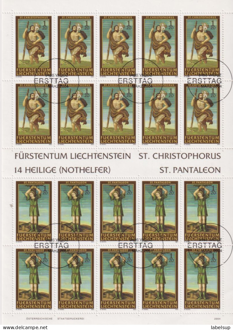 Bloc De Timbres Neufs** Du Liechtenstein De 2004 Mini Sheet YT 1284 1285 MI 1343 1344 MNH - Blocs & Feuillets