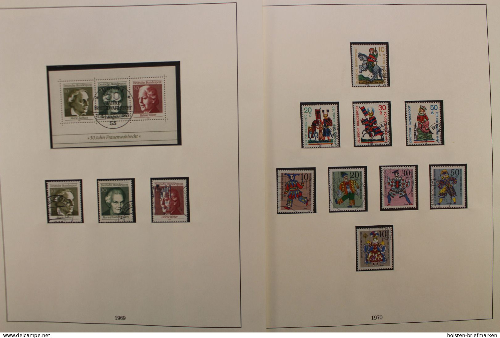 Deutschland (BRD) 1949-1997 gestempelte komplette Sammlung in Lindner