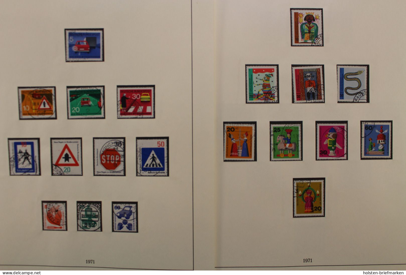 Deutschland (BRD) 1949-1997 gestempelte komplette Sammlung in Lindner