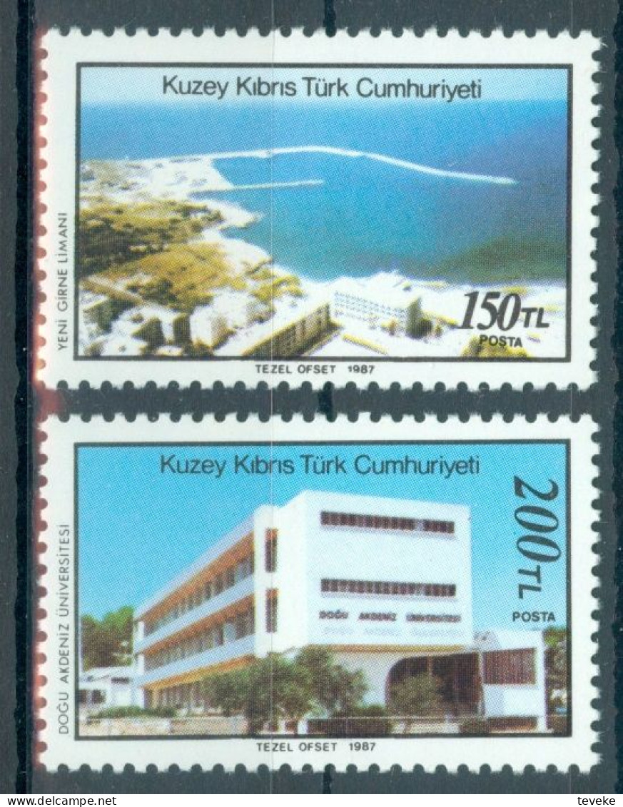 TURKISH CYPRUS 1987 - Michel Nr. 218/219 - MNH ** - Development Projects - Unused Stamps
