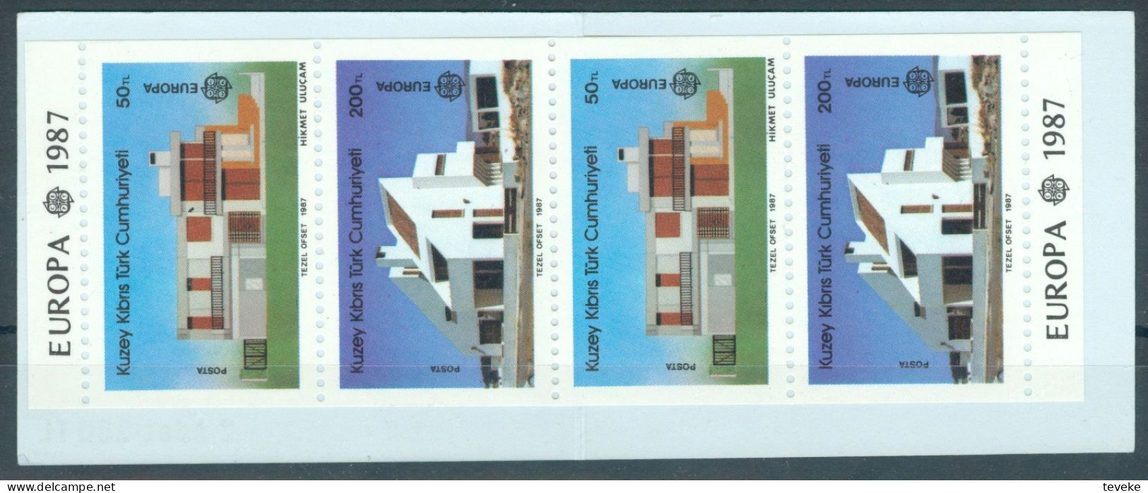 TURKISH CYPRUS 1987 - Michel Nr. MH1 - MNH ** - EUROPA/CEPT - Modern Architecture - Ungebraucht