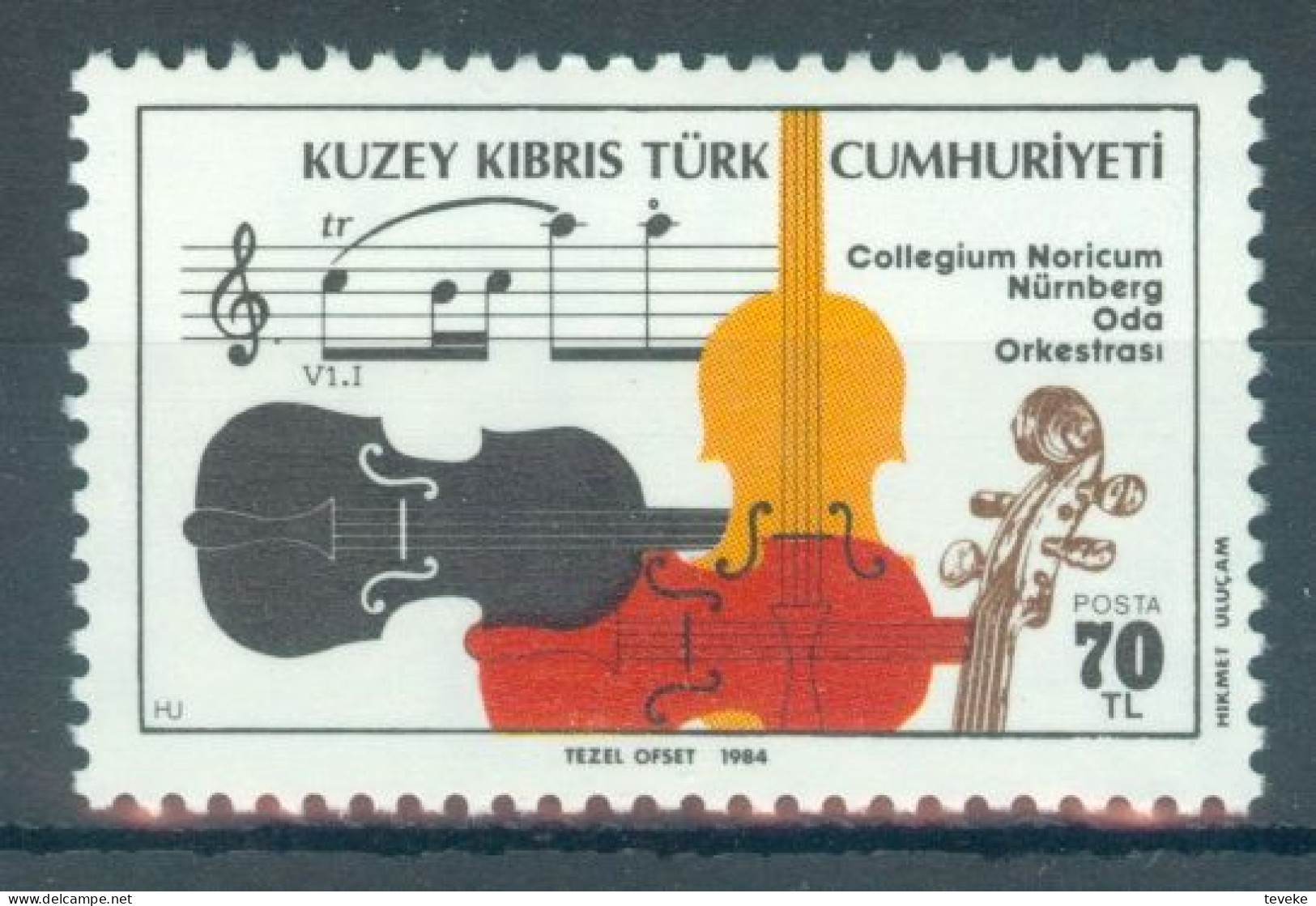 TURKISH CYPRUS 1984 - Michel Nr. 155 - MNH ** - Music - Nürnberger Kammerorchesters - Neufs