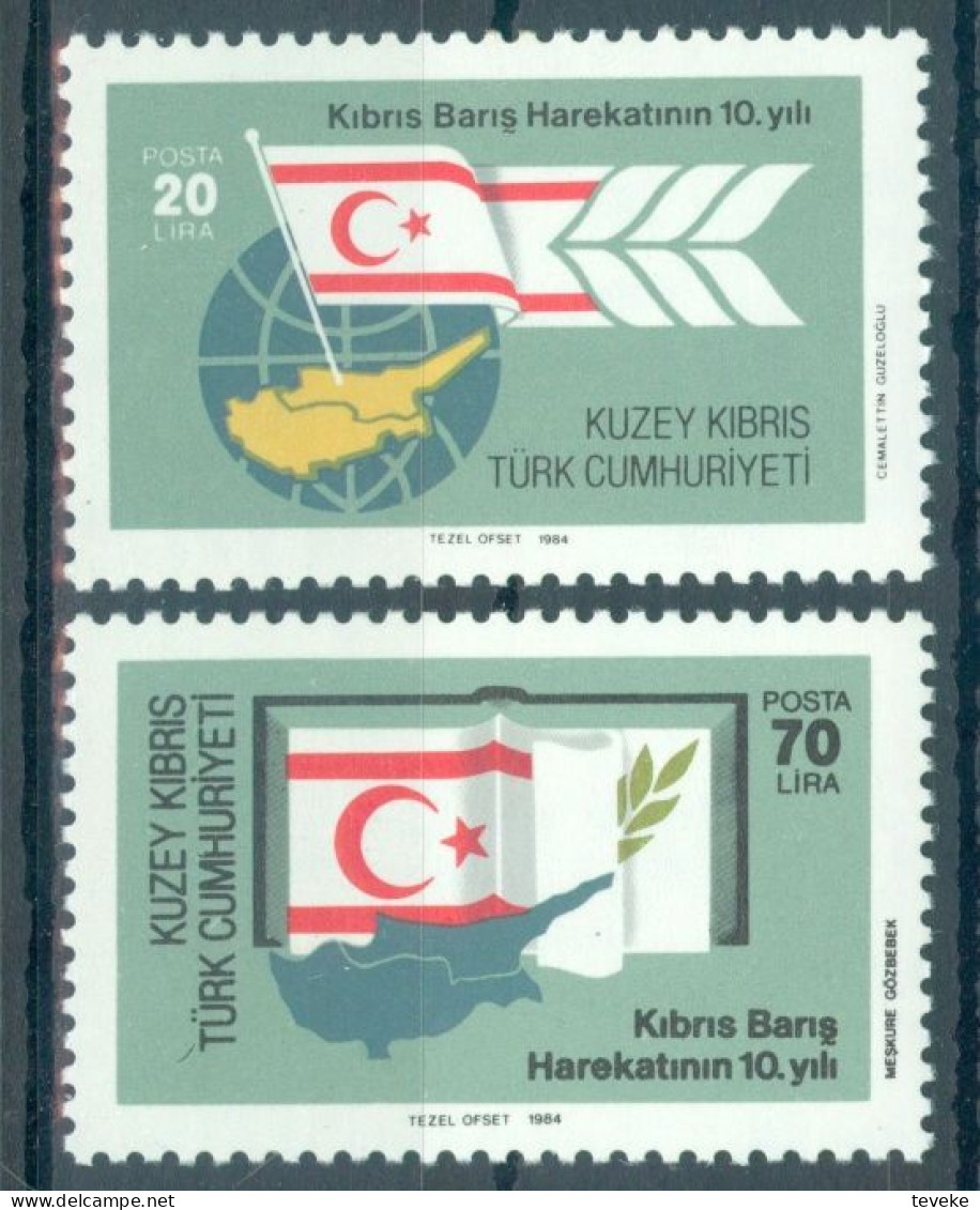 TURKISH CYPRUS 1984 - Michel Nr. 147/148 - MNH ** - History - Neufs