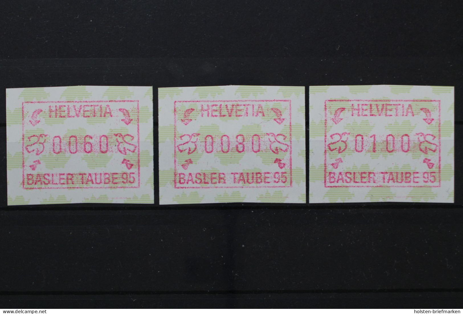 Schweiz Automaten, MiNr. 6 (60,80+100), Postfrisch - Automatic Stamps