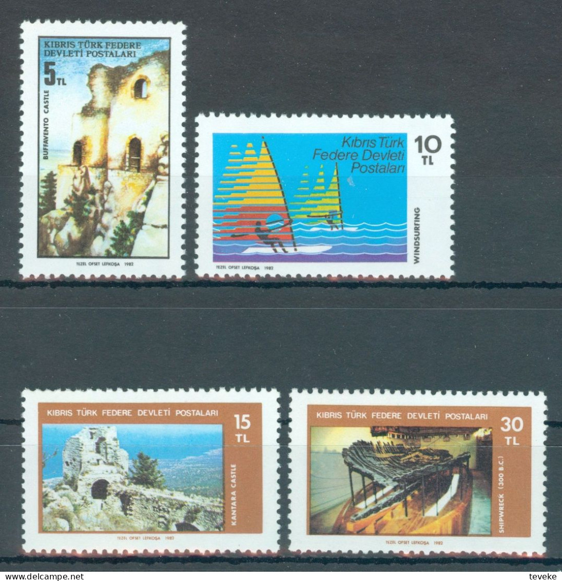 TURKISH CYPRUS 1982 - Michel Nr. 116/119 - MNH ** - Tourism - Nuovi