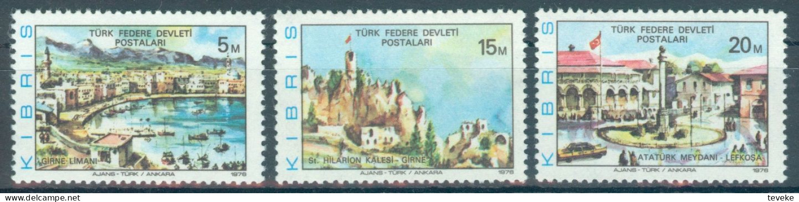 TURKISH CYPRUS 1976 - Michel Nr. 36/38 - MNH ** - Tourism - Ungebraucht