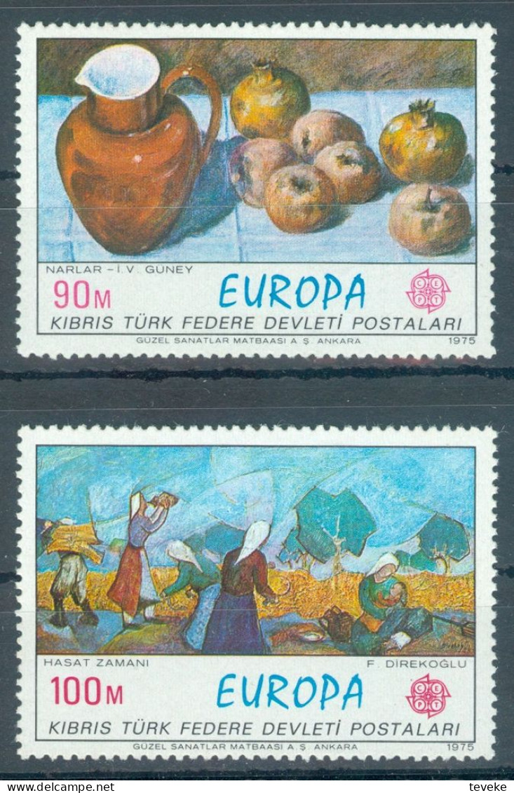 TURKISH CYPRUS 1975 - Michel Nr. 23/24 - MNH ** - Art / Paintings - Nuevos