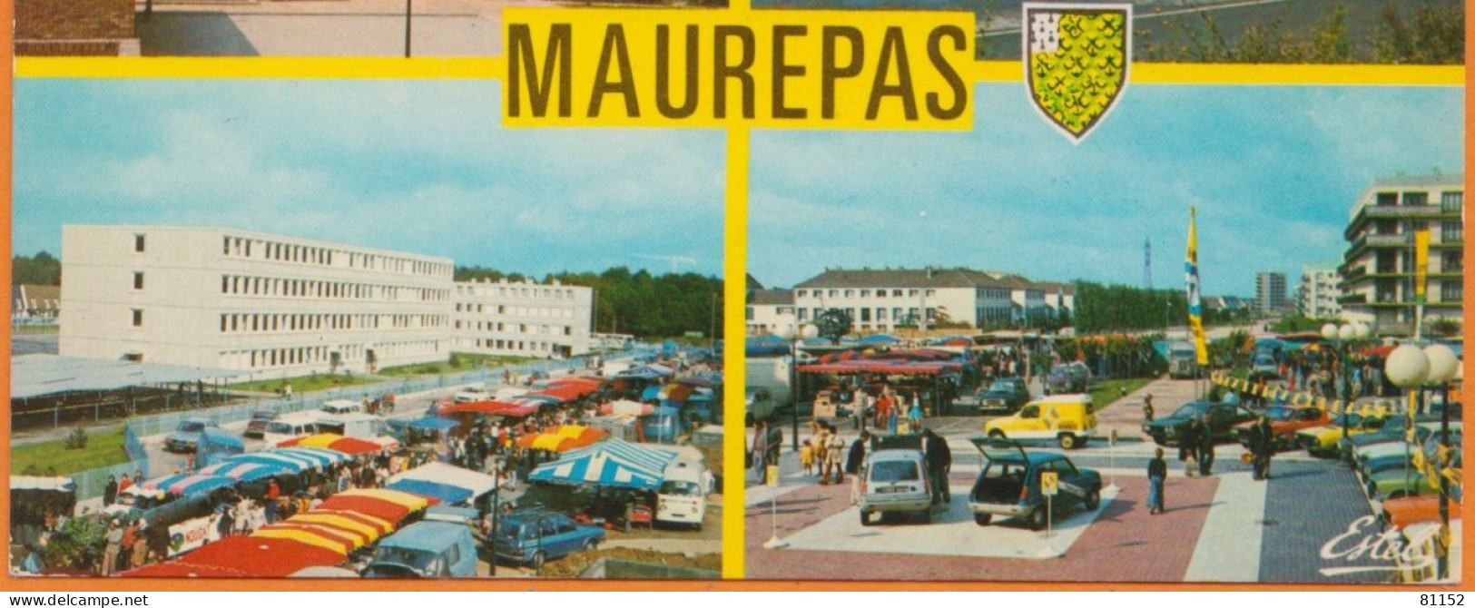 CPM   De 78  MAUREPAS  Le 20 6 1982    Multi-vues   Avec Nombreuses Voitures  Pour 69600 OULLINS - Maurepas