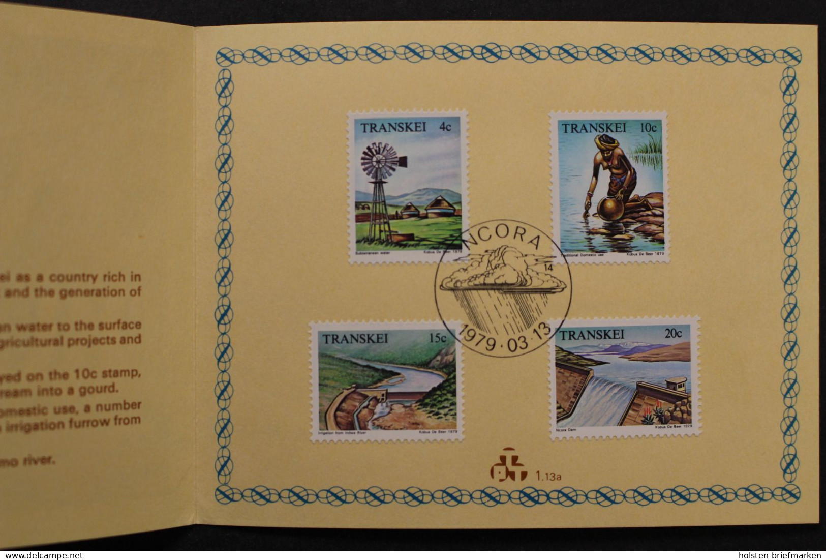 Transkei, MiNr. 54-57 Klappkarte, ESST - Transkei