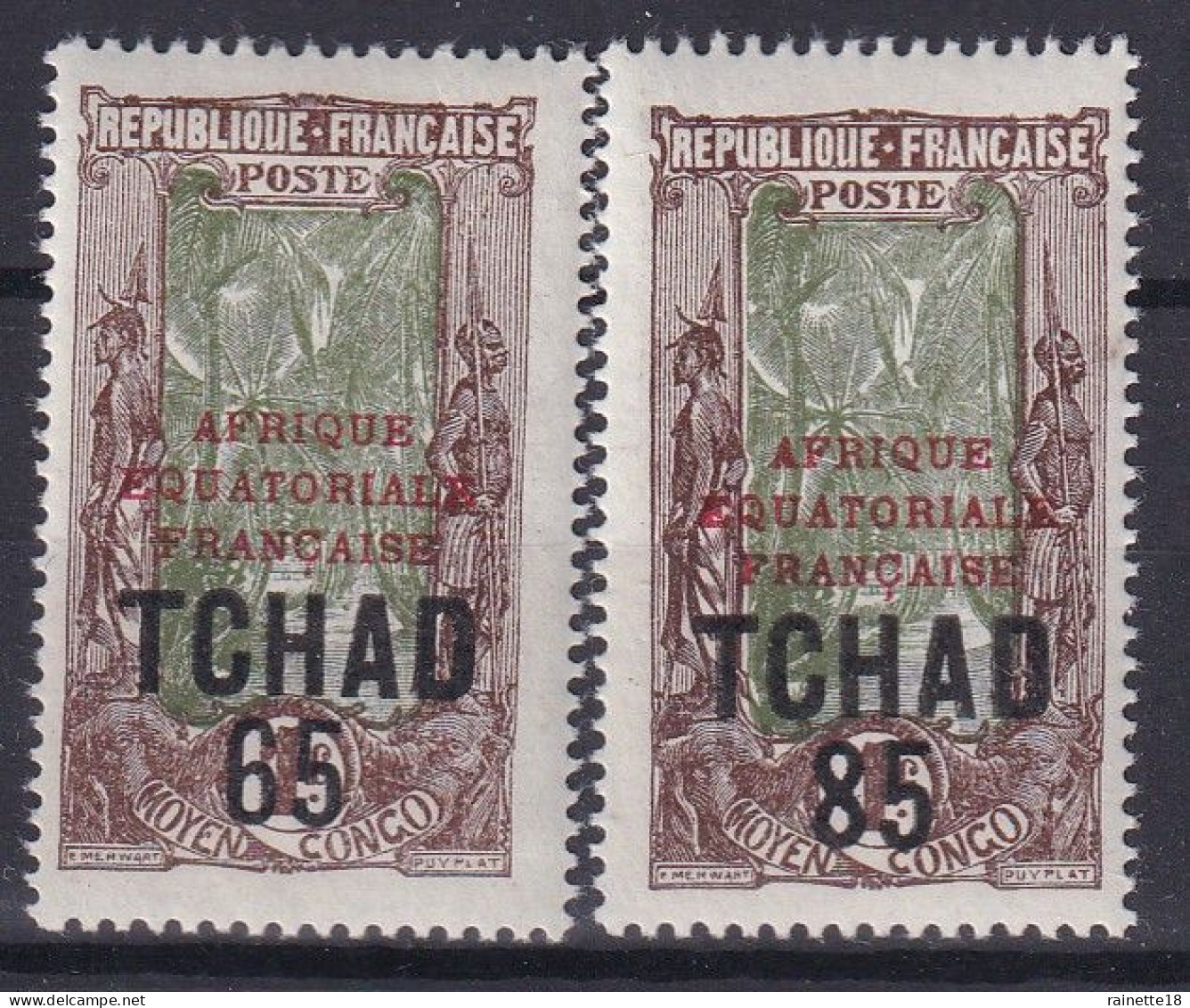 Tchad   45/46 * - Unused Stamps