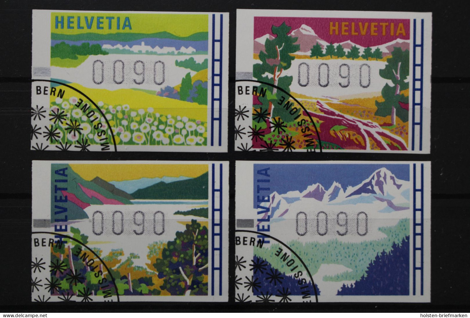 Schweiz Automaten, MiNr. 7-10, Gestempelt - Automatic Stamps