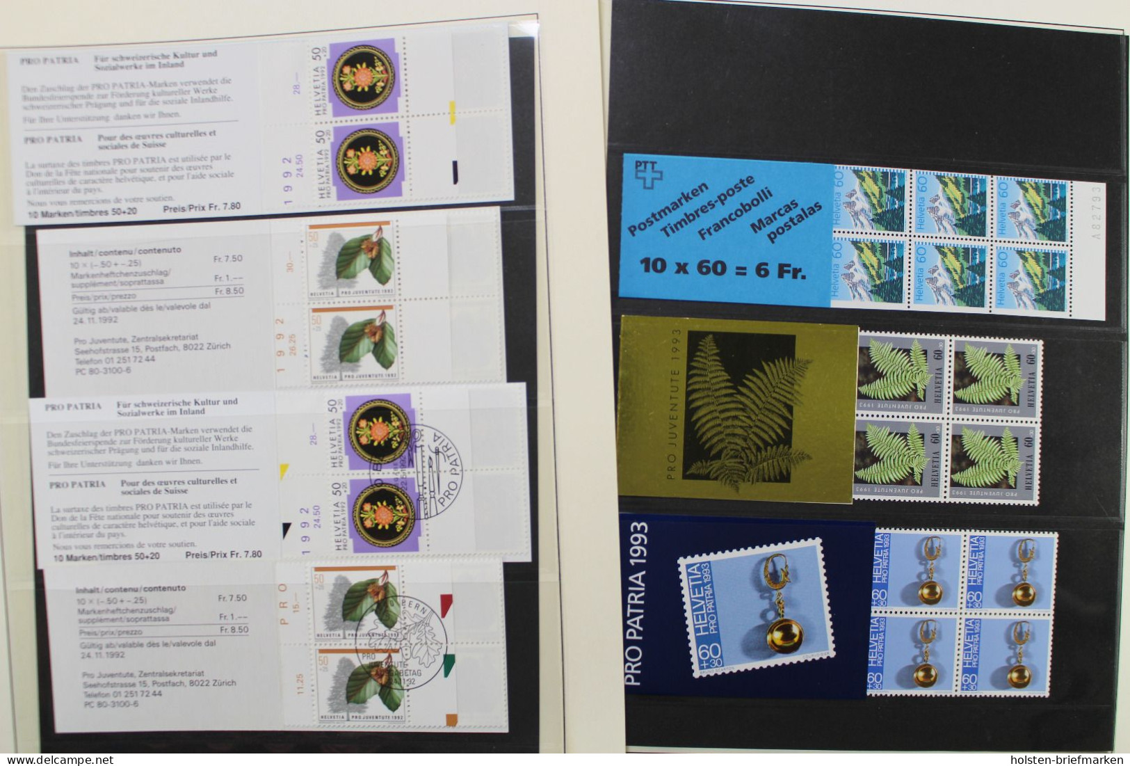 Schweiz Markenheftchen Sammlung Mit 99 Heftchen - Carnets