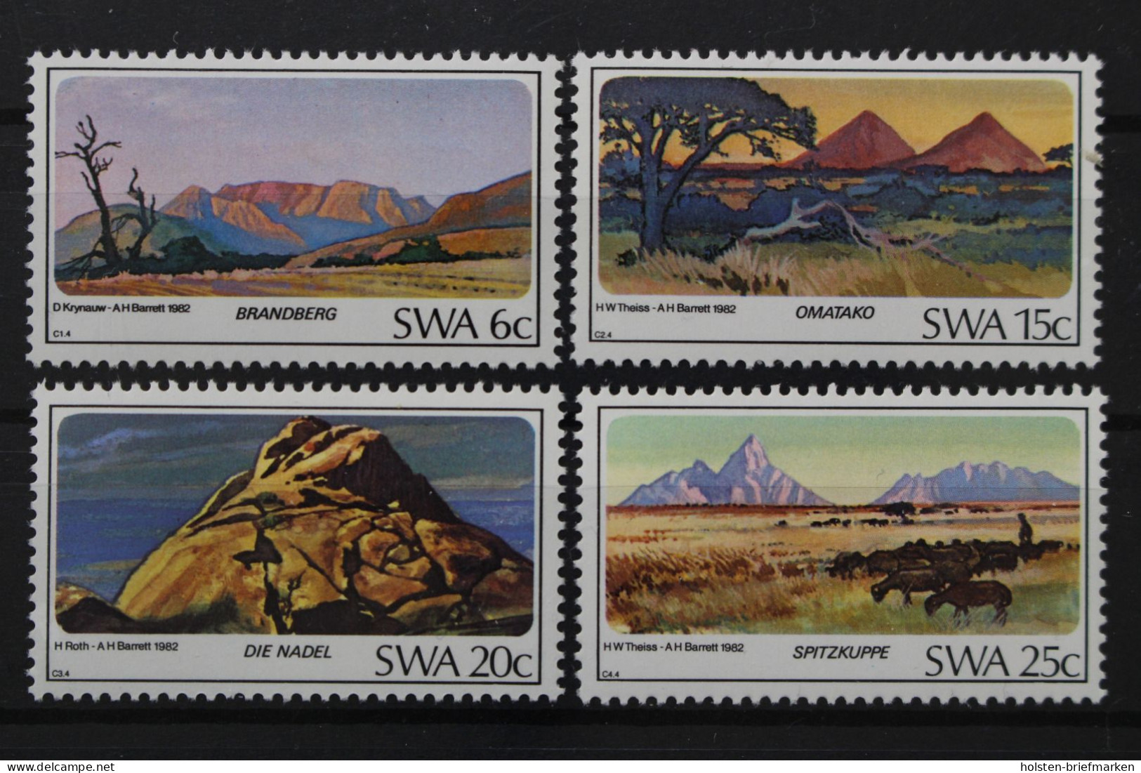 Südwestafrika, MiNr. 524-527, Postfrisch - Namibia (1990- ...)