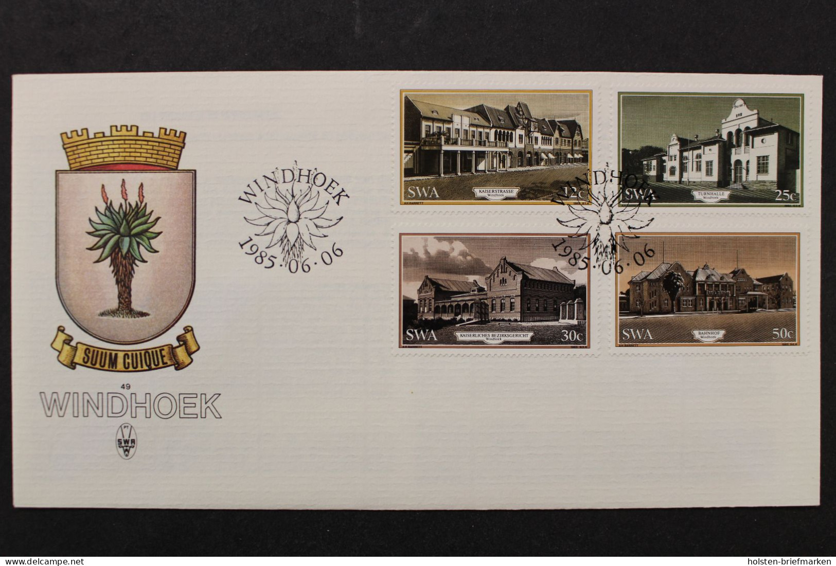 Südwestafrika, MiNr. 571-574, FDC - Namibië (1990- ...)