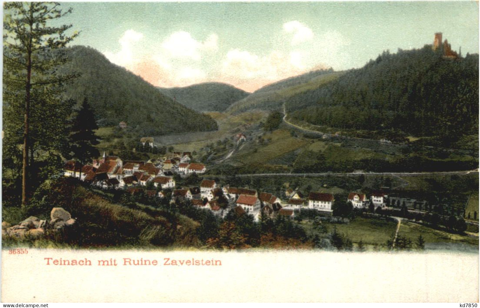 Teinachtal Mit Ruine Zavelstein - Bad Teinach