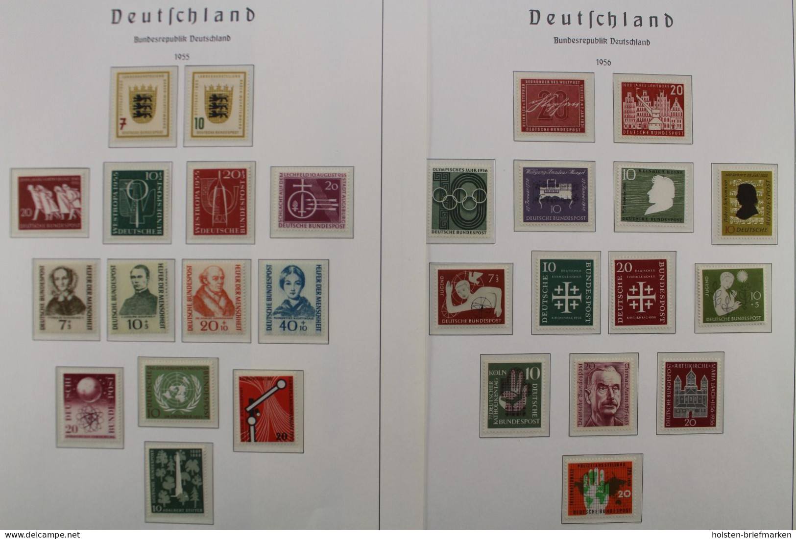 Deutschland 1955-2000, Postfrische Sammlung In Leuchtturm-Vordrucken - Sammlungen